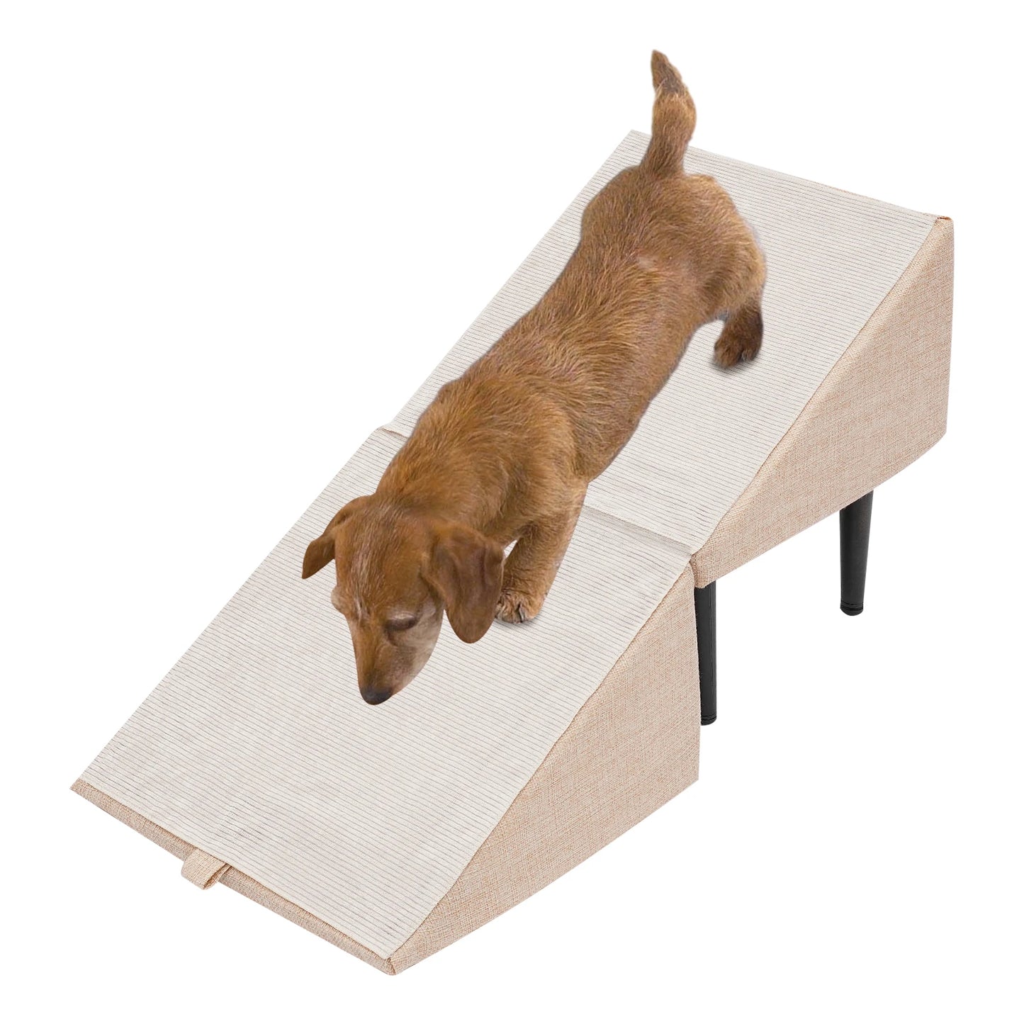 Split Pet Ramp 2 in 1 Lightweight Folding Pet Ramps Stairs Folding Dog Stairs for Bed and Sofa Ideal for Small Dogs and Cats