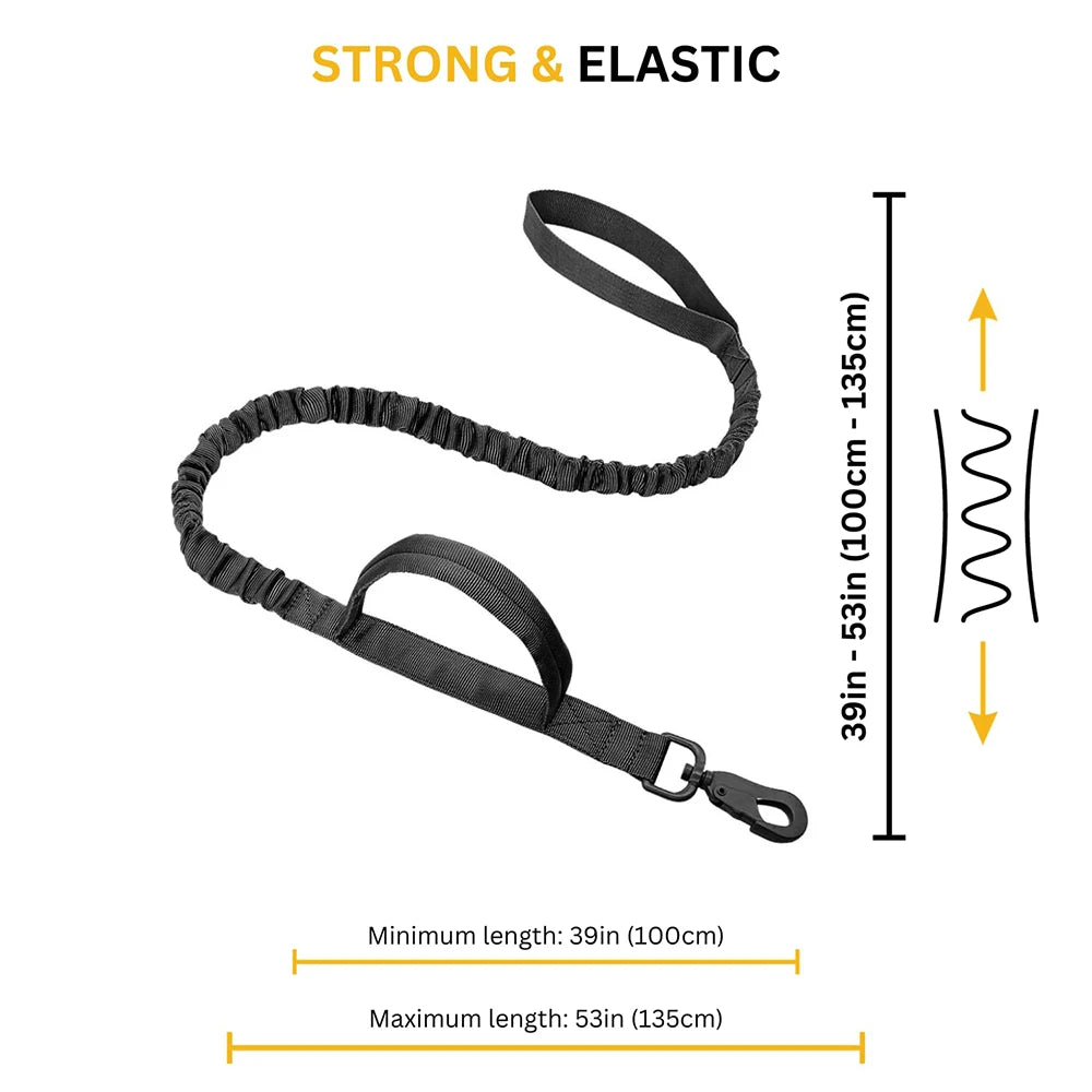 Tactical Dog Harness Leash Set for Large Dogs Military Harnesses for Training Walking Hunting Pet Vest Handle No Pull Malinois